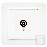 Розетка TV конечная Arvia Electric Lavin Белый